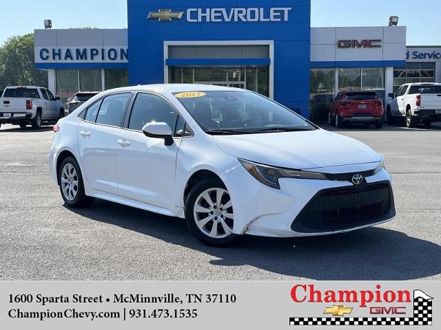 Used 2021 Toyota Corolla LE with VIN 5YFEPMAE0MP262177 for sale in McMinnville, TN