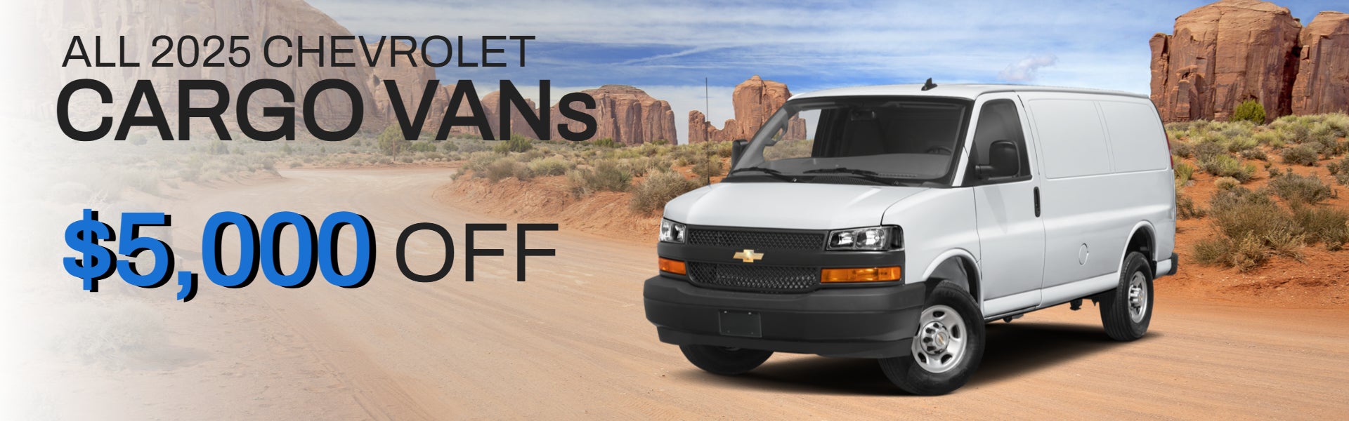 All 2025 Chevrolet Cargo Vans on offer 